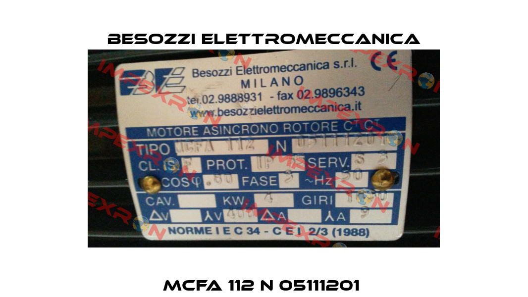 MCFA 112 N 05111201  Besozzi Elettromeccanica