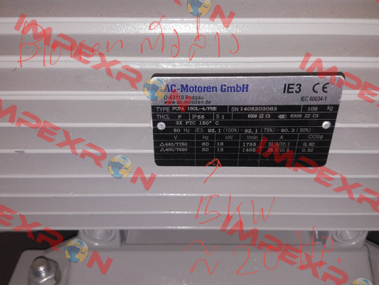 PDM-4-B35-15-160L-G-Z1  AC Motoren