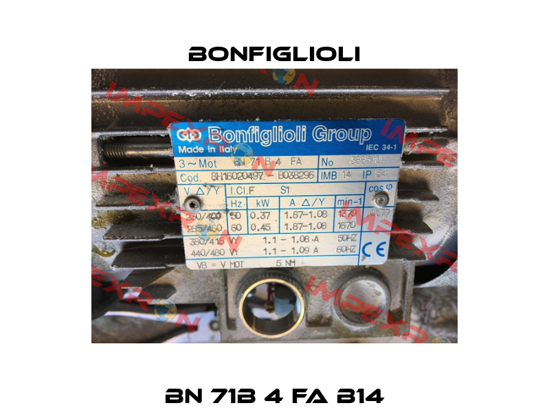 BN 71B 4 FA B14 Bonfiglioli