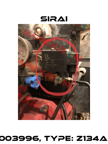 P/N: 200003996, Type: Z134A-230VAC Sirai
