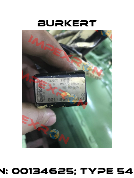 p/n: 00134625; Type 5420 Burkert