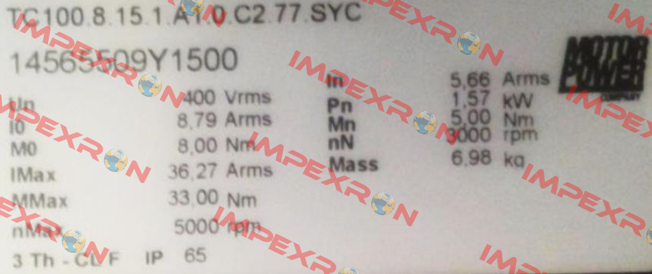 14565509Y1500 Motor Power