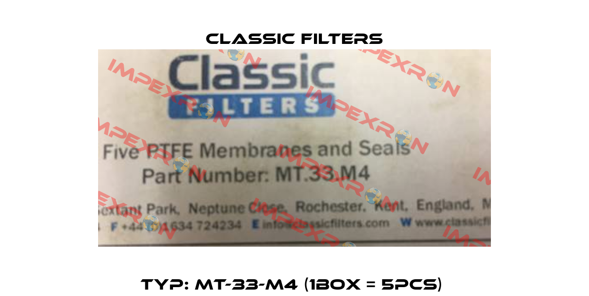 Typ: MT-33-M4 (1box = 5pcs)  Classic filters