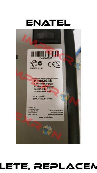 P-RM3048 obsolete, replacement RM 3048HE  Enatel