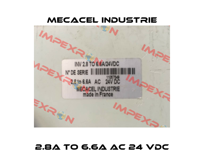 2.8A to 6.6A AC 24 VDC Mecacel Industrie