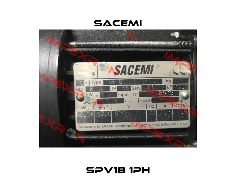 SPV18 1ph Sacemi
