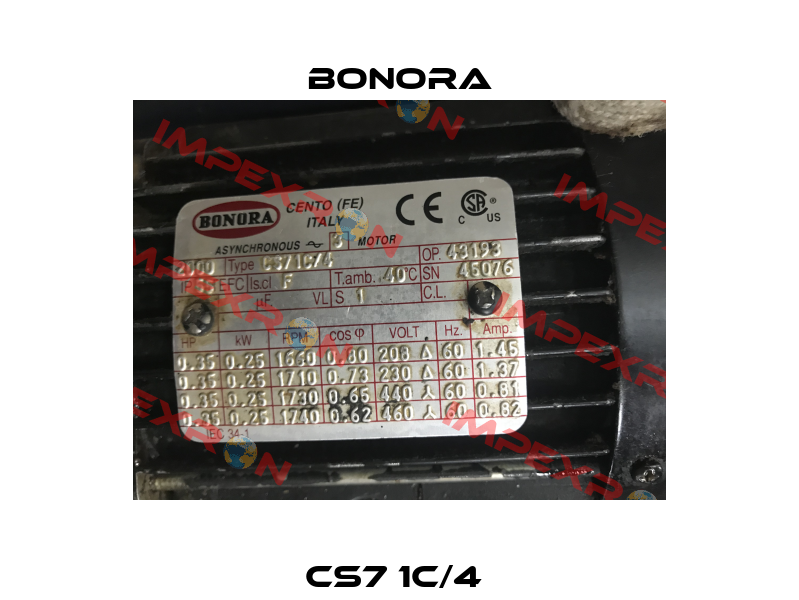 CS7 1C/4  Bonora