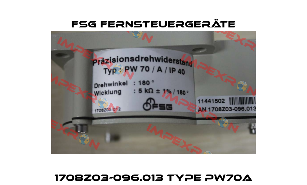 1708Z03-096.013 Type PW70A FSG Fernsteuergeräte