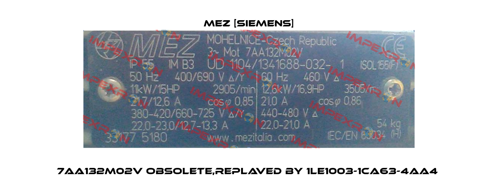 7AA132M02V obsolete,replaved by 1LE1003-1CA63-4AA4  MEZ [Siemens]