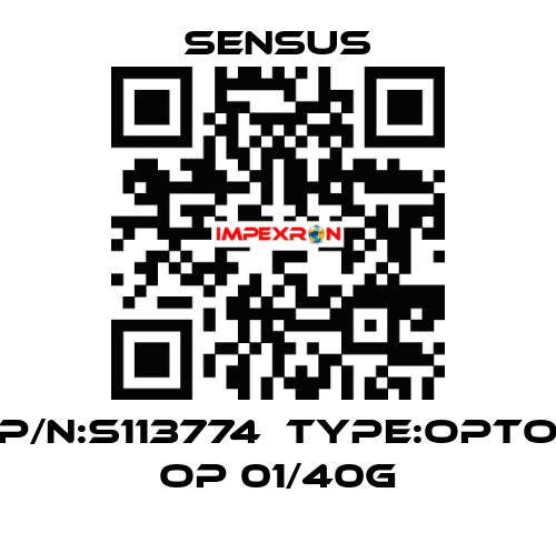 P/N:S113774  Type:Opto OP 01/40G Sensus