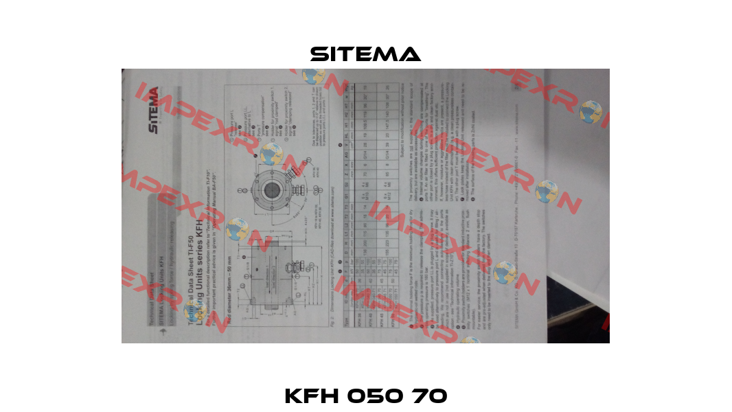KFH 050 70 Sitema