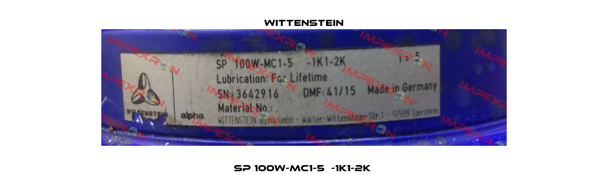 SP 100W-MC1-5  -1K1-2K  Wittenstein
