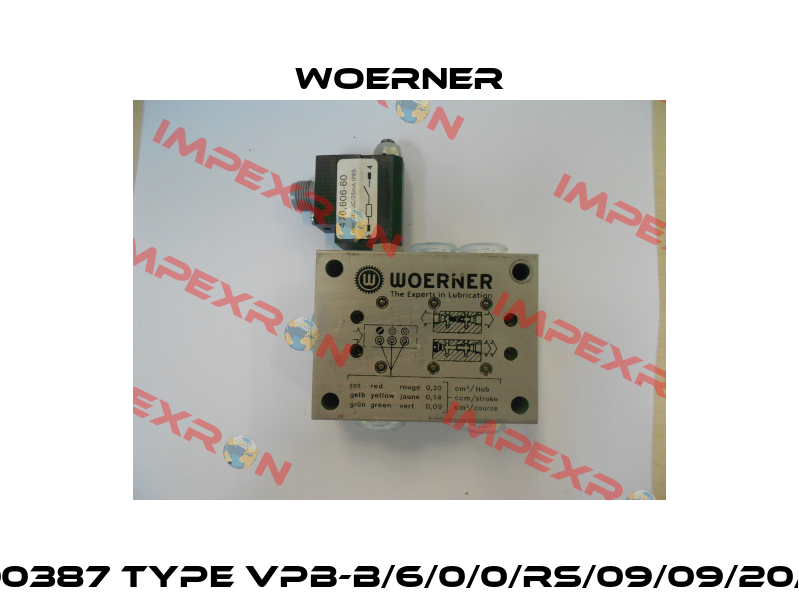 200387 Type VPB-B/6/0/0/RS/09/09/20/V  Woerner