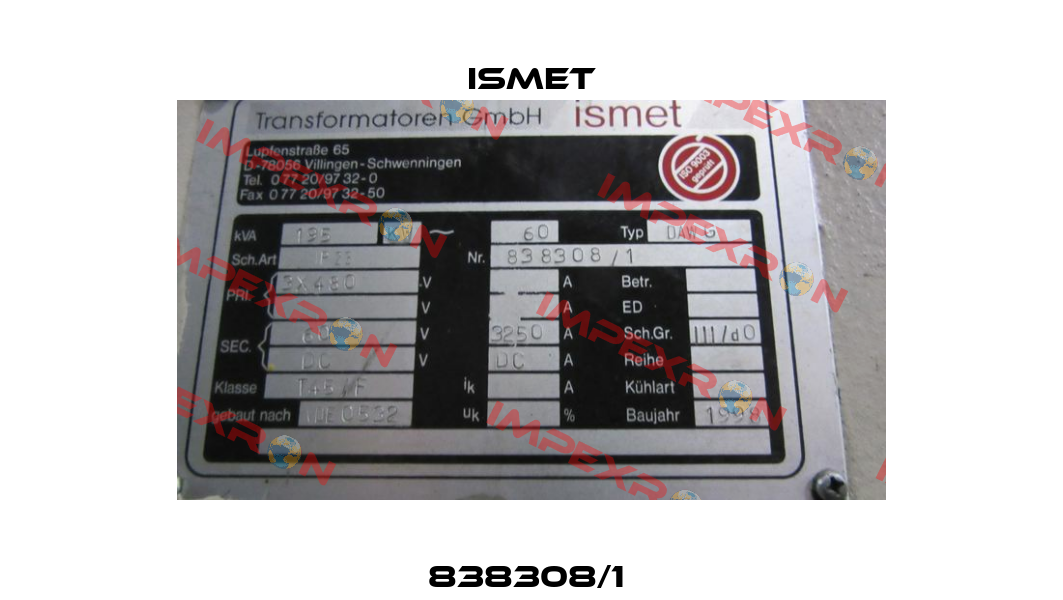 838308/1  Ismet