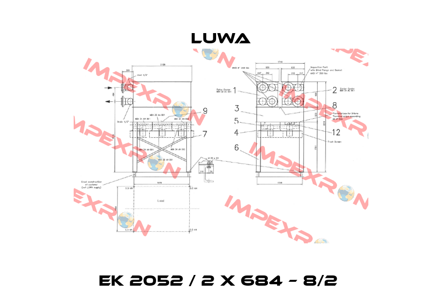 EK 2052 / 2 x 684 – 8/2  Luwa