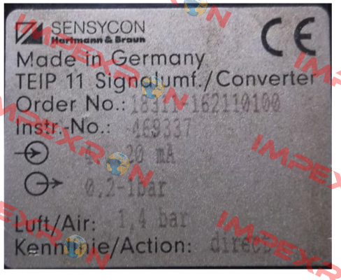 V18311H.1.1.2.1.10.1.0.0  SENSYCON