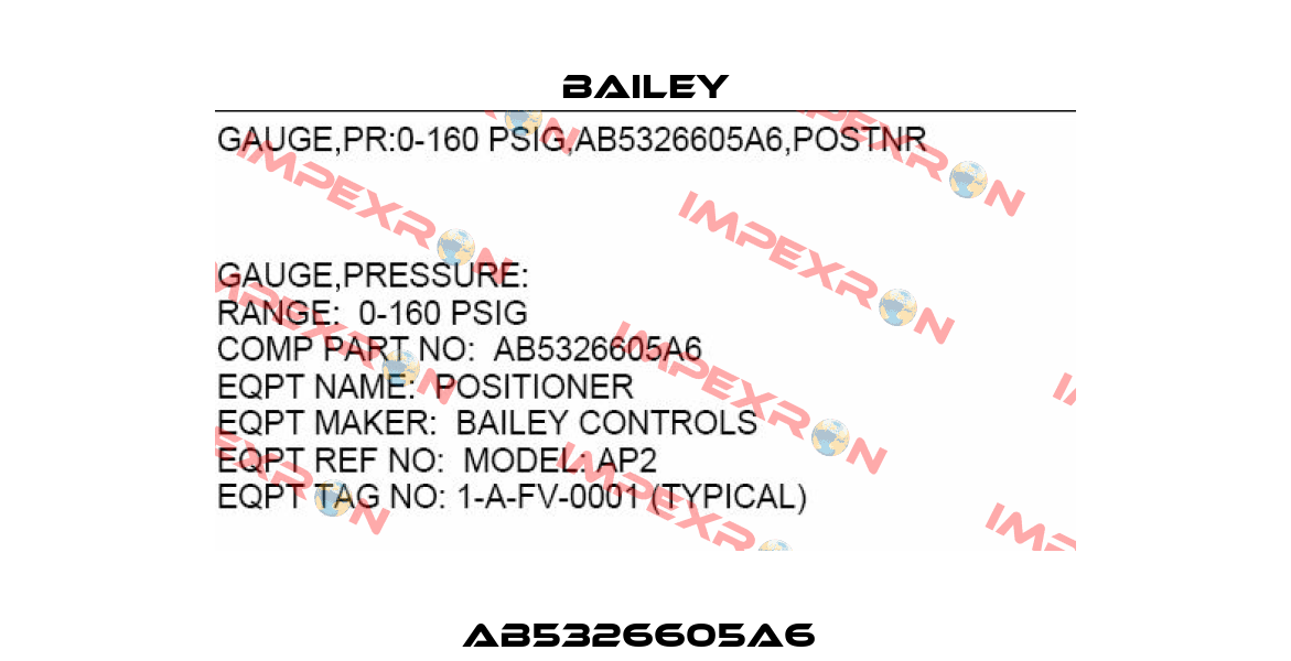 AB5326605A6  Bailey