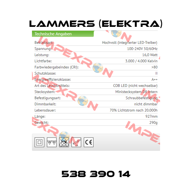 538 390 14 Lammers (Elektra)