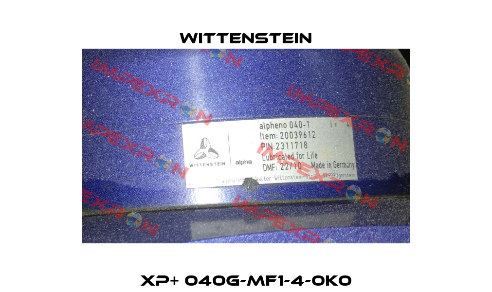 XP+ 040G-MF1-4-0K0 Wittenstein