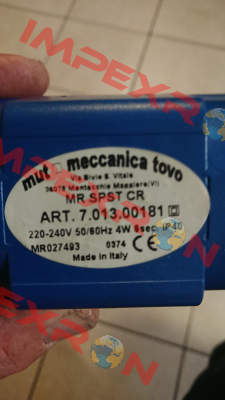 7.013.00181, new code 7.013.00401 Mut Meccanica Tovo SpA
