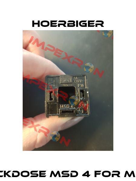 Gerätesteckdose MSD 4 for MSV 221 BE06 Hoerbiger
