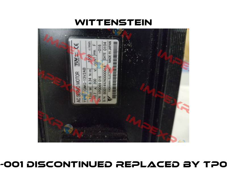 TP 010-MX1-10 0X0-001 Discontinued replaced by TP010S-MF1-10-0G0-2S Wittenstein