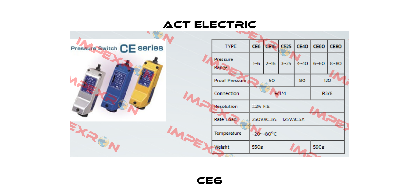 CE6 ACT ELECTRIC