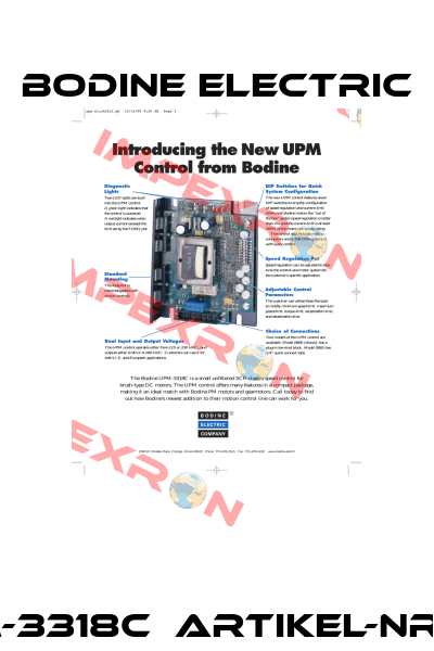Typ: UPM-3318C  Artikel-Nr.: BE0866 BODINE ELECTRIC