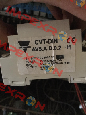 AV5.A.D.0.2 S/N: BG3110030001G Carlo Gavazzi
