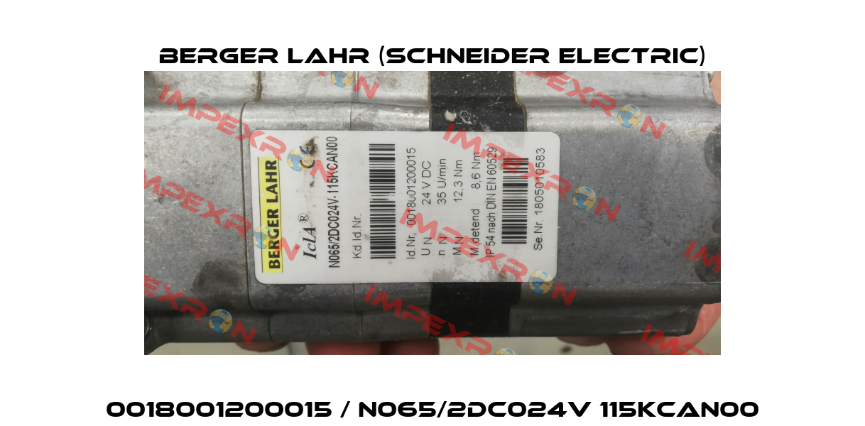 0018001200015 / N065/2DC024V 115KCAN00 Berger Lahr (Schneider Electric)