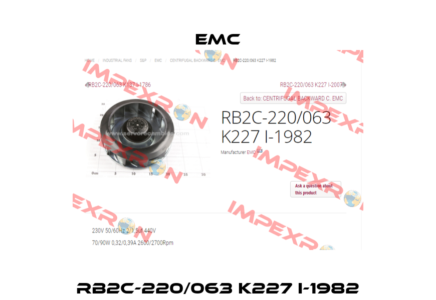 RB2C-220/063 k227 I-1982 Emc