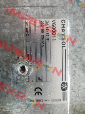 P/N: 72600056, Type: DA 15/15 NT Chaysol