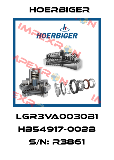 LGR3VA0030B1 HB54917-002B S/N: R3861 Hoerbiger