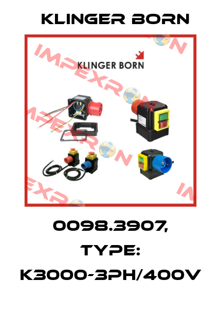 0098.3907, Type: K3000-3Ph/400V Klinger Born