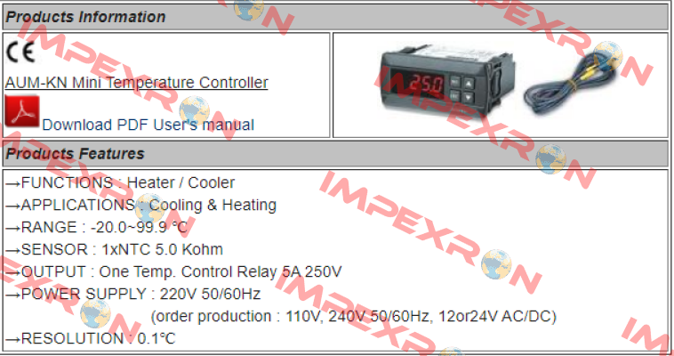 AUM-2KN Maxthermo