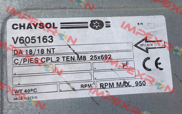 DA 18/18 NT (Referenz 72600057) Chaysol