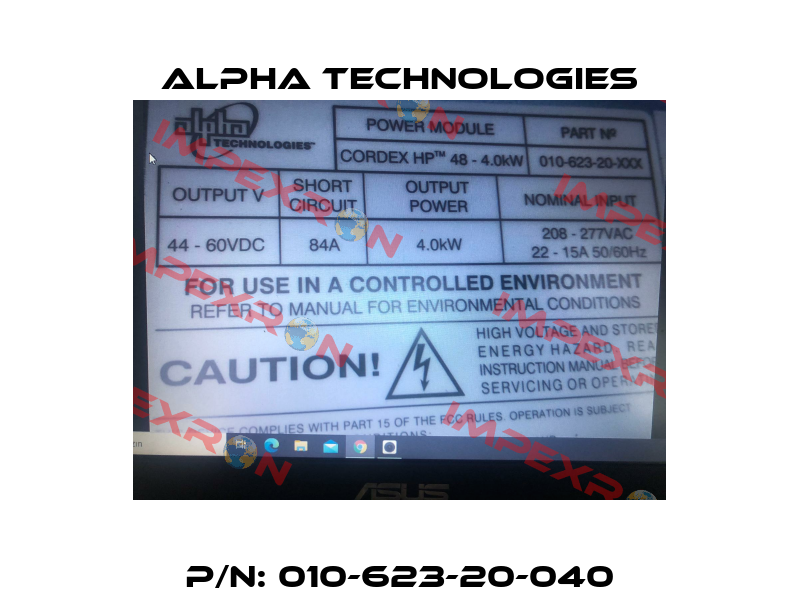 P/N: 010-623-20-040 Alpha Technologies