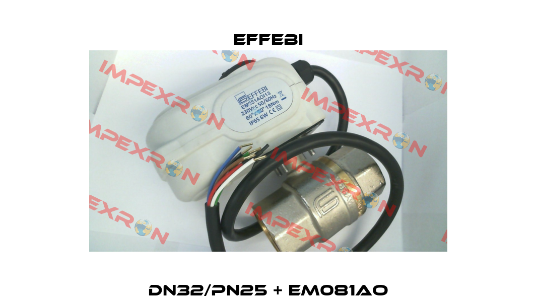 DN32/PN25 + EM081AO Effebi