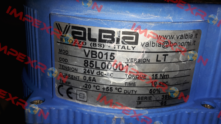 85L00001 /  Type VB15 Valbia