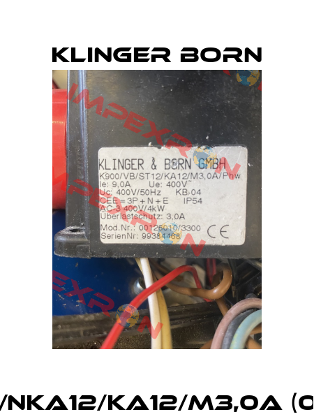 K900/VB/NKA12/KA12/M3,0A (0012.6010) Klinger Born