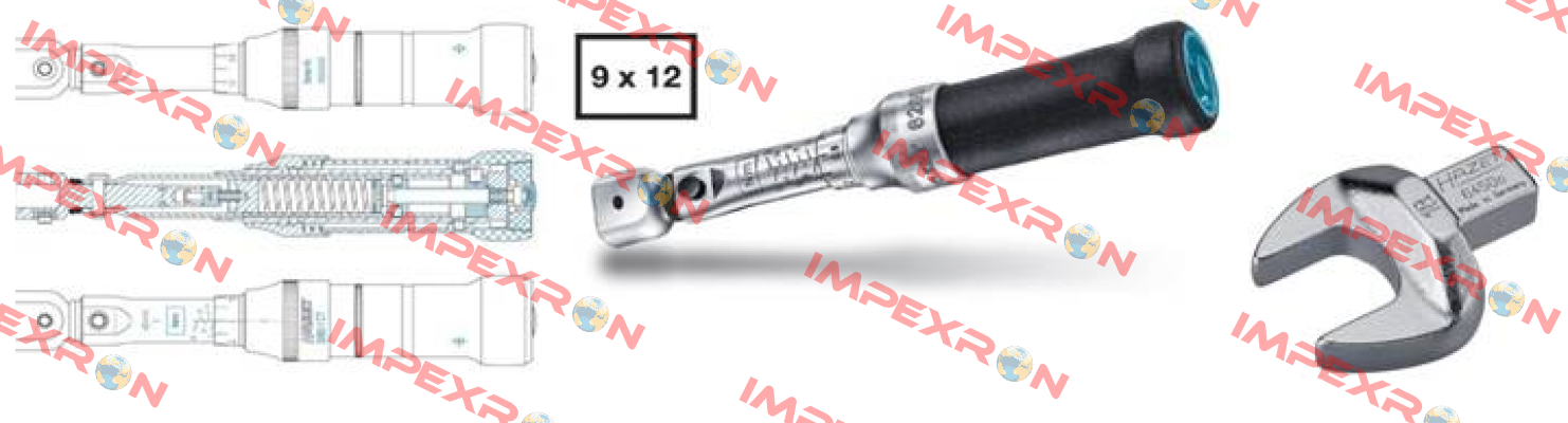 6280-1-CT + 18MM TORQUE WRENCH OPEN ENDS  Hazet