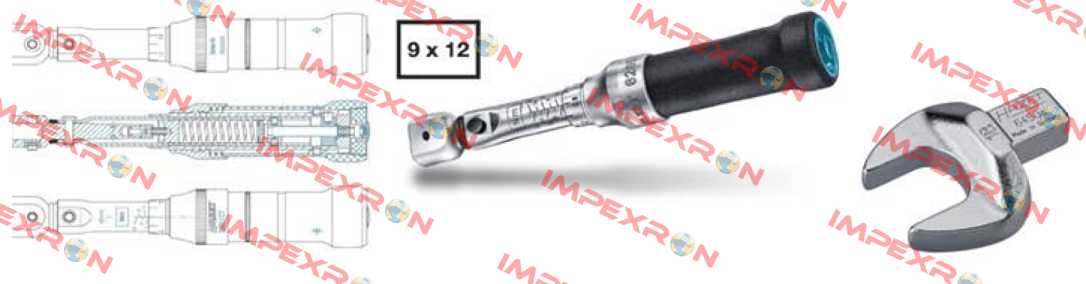 6280-1-CT + 13MM TORQUE WRENCH OPEN ENDS  Hazet