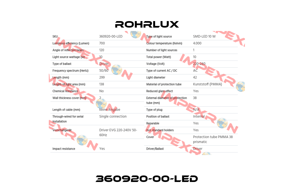 360920-00-LED Rohrlux