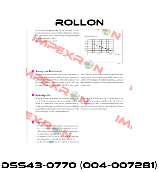 DSS43-0770 (004-007281) Rollon
