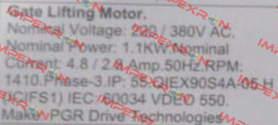 Q1E X 90S4A-05 H PGR Drive Technologies