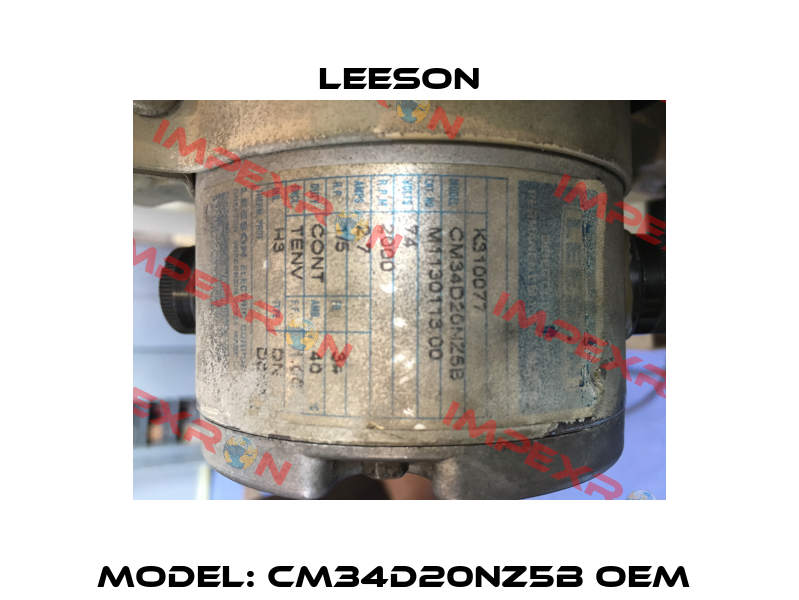 Model: CM34D20NZ5B OEM  Leeson