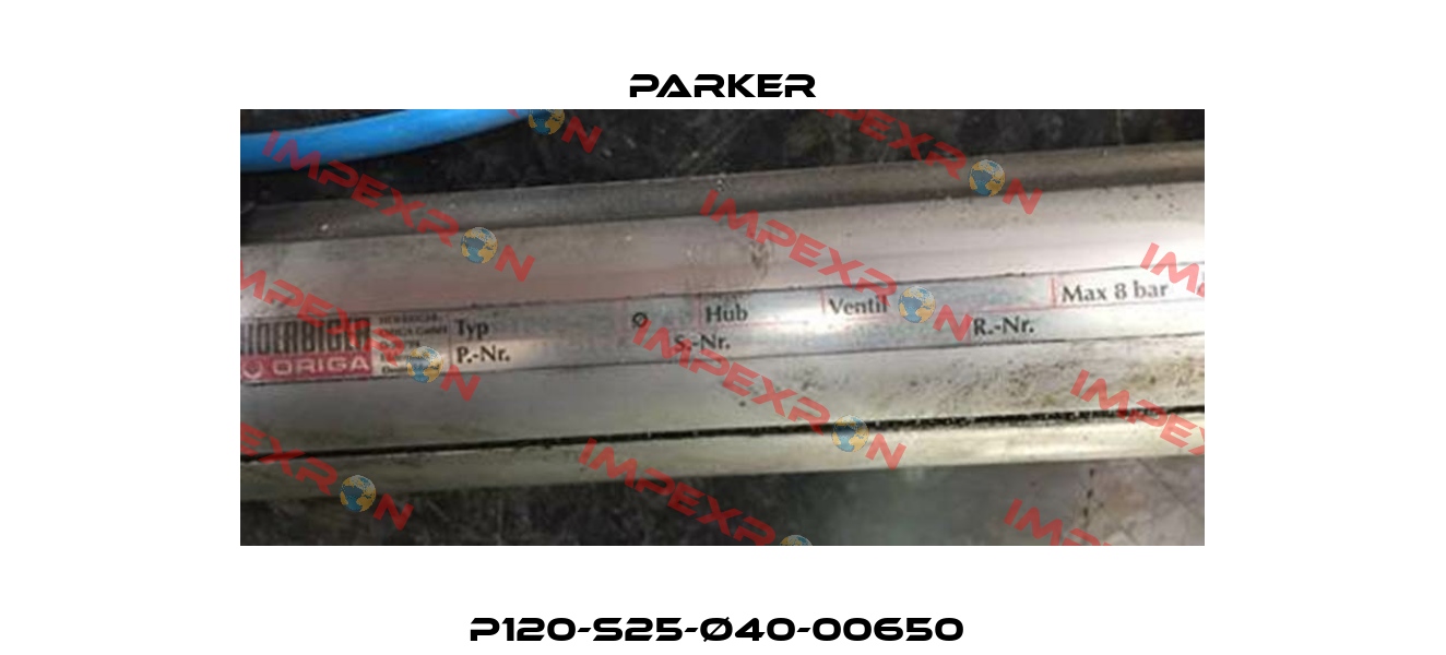 P120-S25-Ø40-00650  Parker