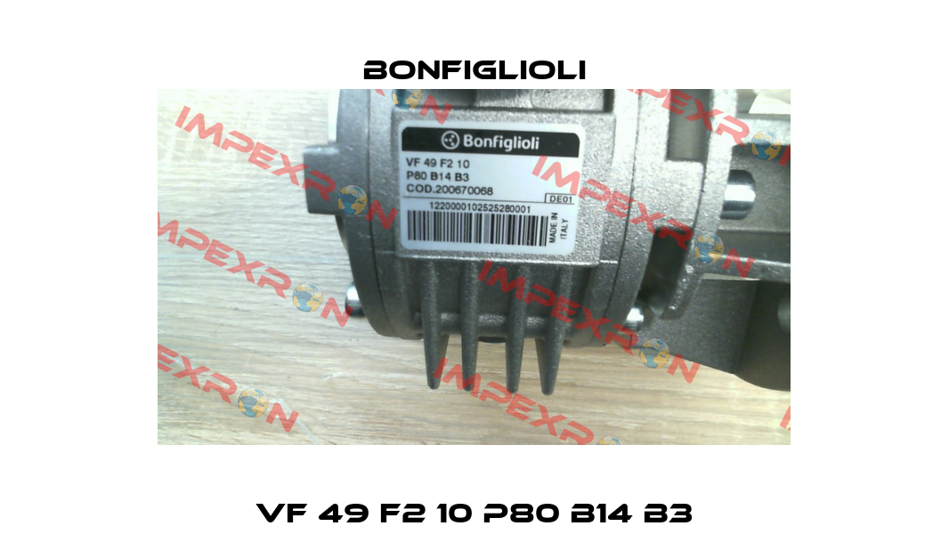 VF 49 F2 10 P80 B14 B3 Bonfiglioli