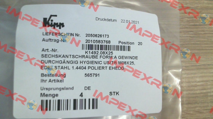 K1492.08X25 Novonox
