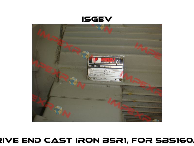 Cover Drive End Cast Iron B5R1, for 5BS160MA3 OEM  Isgev